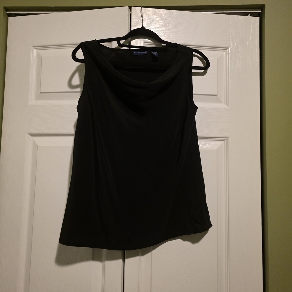 Karen Scott Classic Black Tank Top